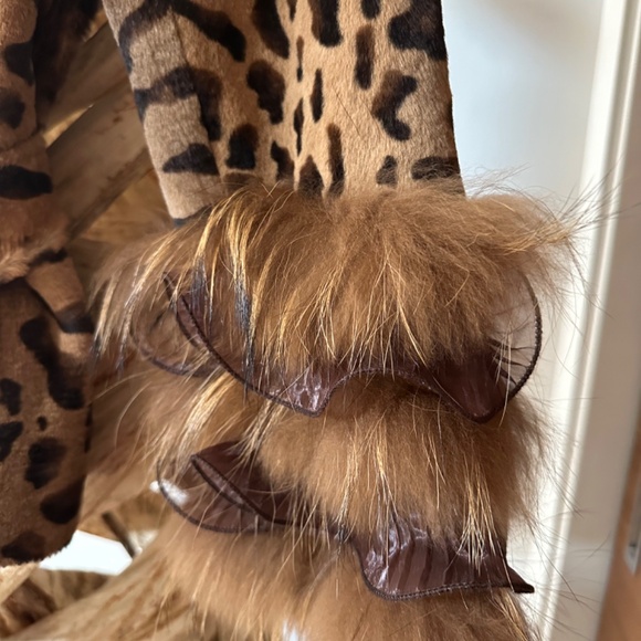 Leopard coat NWT jacket CACHE’. LUXE - Picture 3 of 11